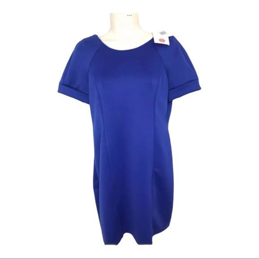 Green Envelope Sheath Dress NWT Casual Couture Cobalt Blue Dress Women’s Medium - Picture 11 of 11